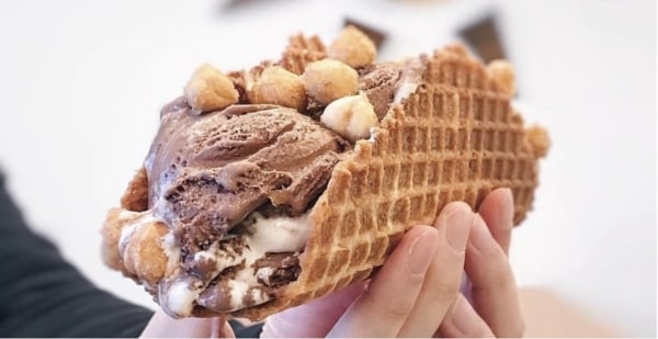 Ice cream tacos