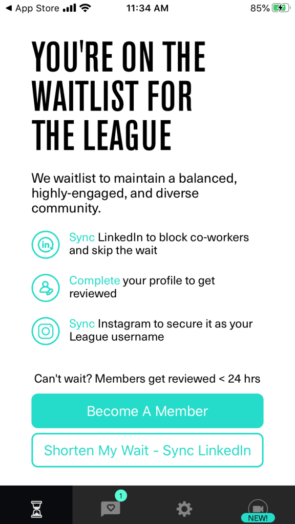 The league dating app review