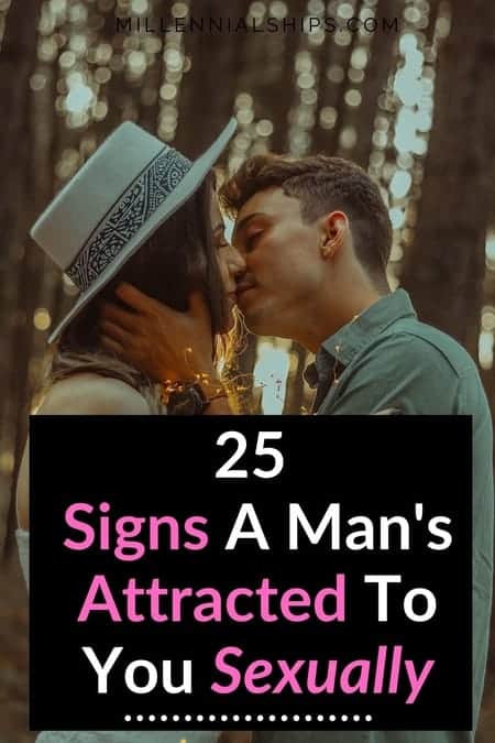 Man blushing sign of attraction